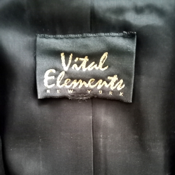 Vital Elements Black Rhinestone Luxury Blazer – Sz 14 - Picture 13 of 13